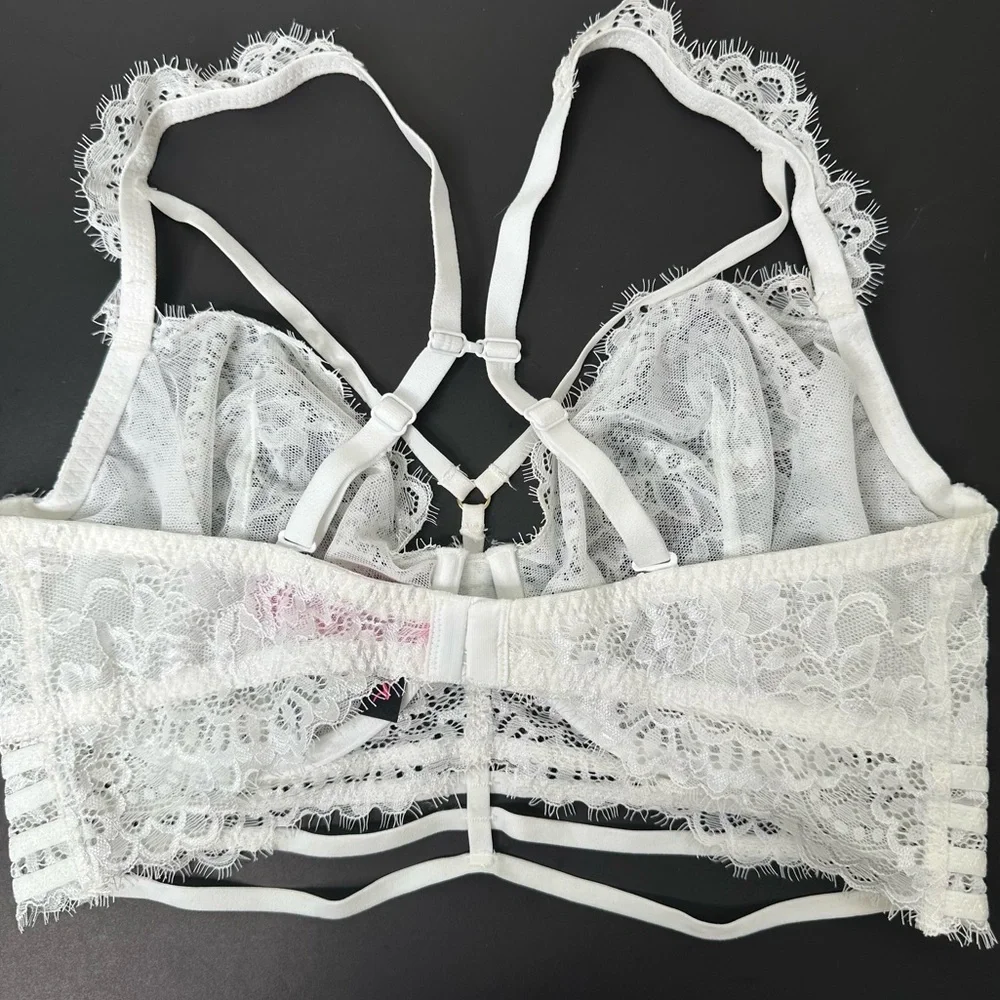 La Senza women’s white rhinestone bra size 36DD - Picture 10 of 13